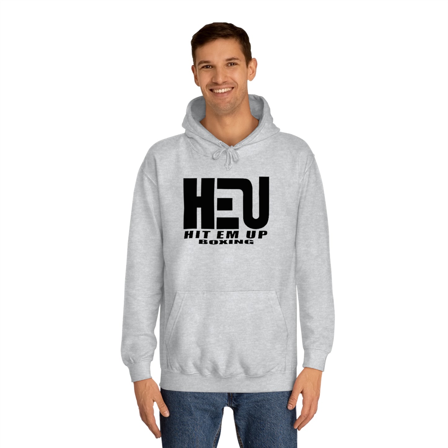 HEU Boxing Unisex Hoodie - Black Logo