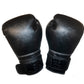 Black Floral Embossed Boxing Gloves