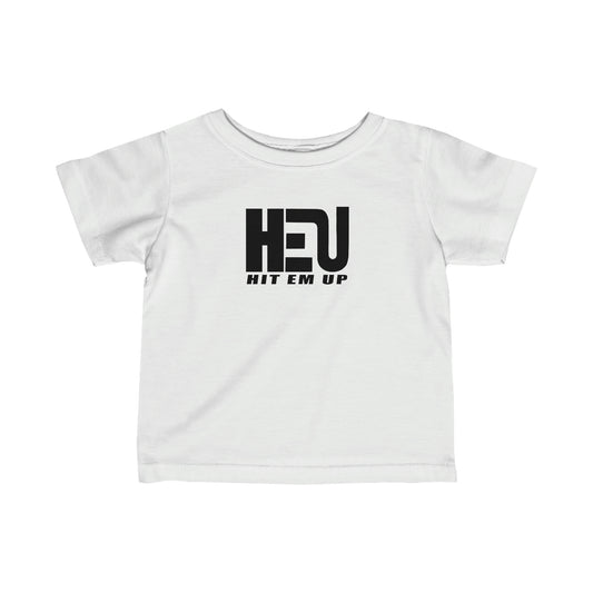 Black HIT EM UP Logo Infant Fine Jersey Tee