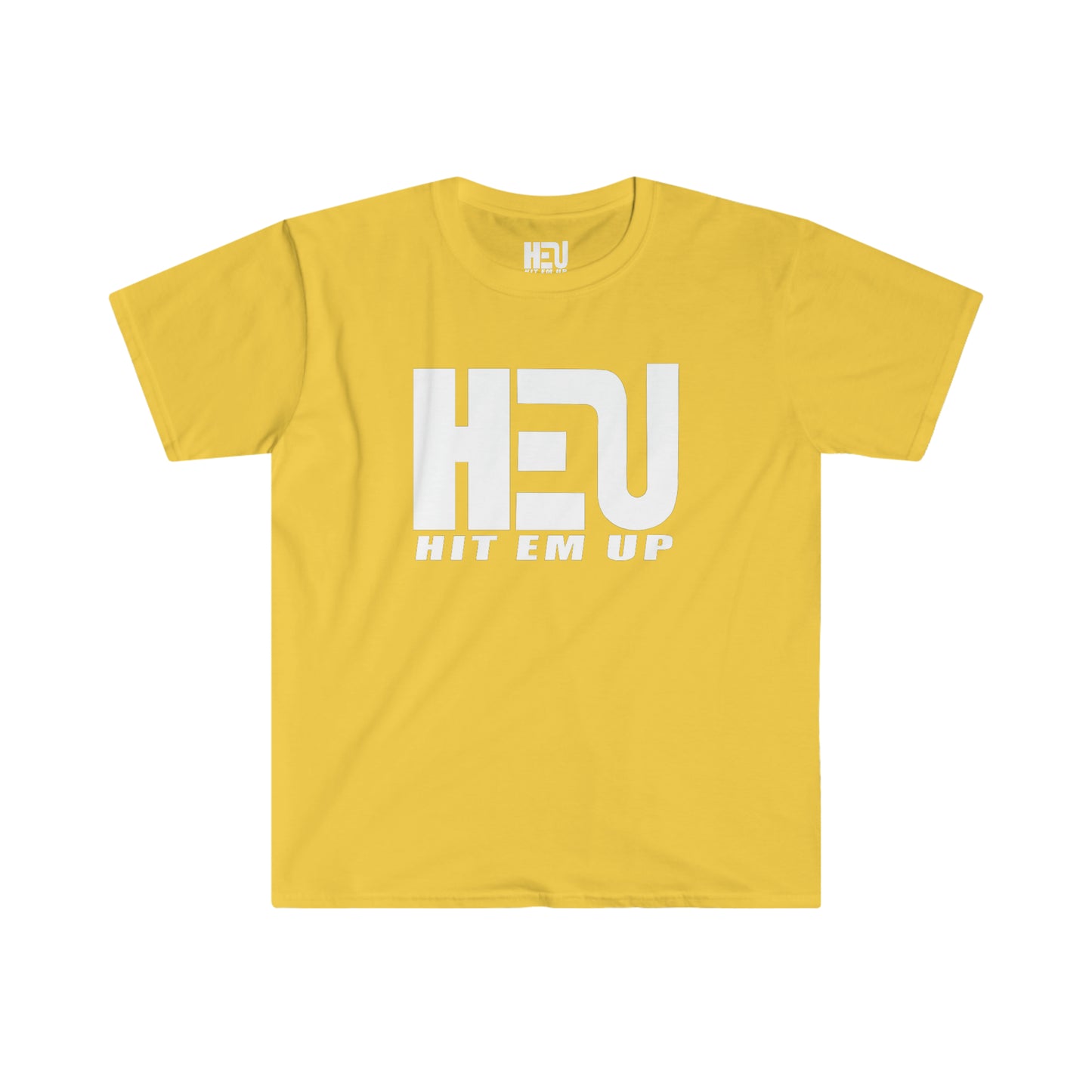 White HEU HIT EM UP Logo Shirt