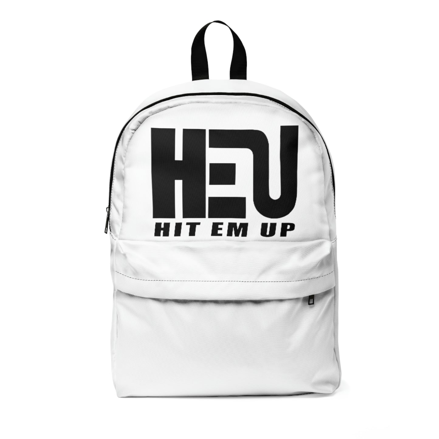 HEU HIT EM UP Black Logo Unisex Classic Backpack