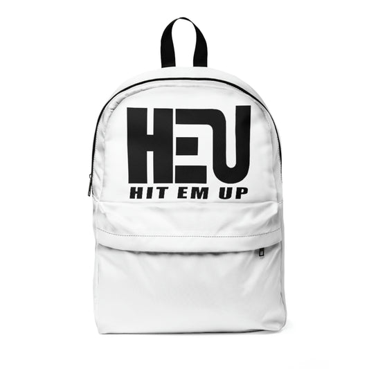 HEU HIT EM UP Black Logo Unisex Classic Backpack