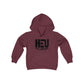 HEU HIT EM UP BOXING Black Youth Heavy Blend Hooded Sweatshirt