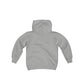 Black HEU HIT EM UP Logo Youth Heavy Blend Hooded Sweatshirt