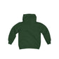 Black HEU HIT EM UP Logo Youth Heavy Blend Hooded Sweatshirt