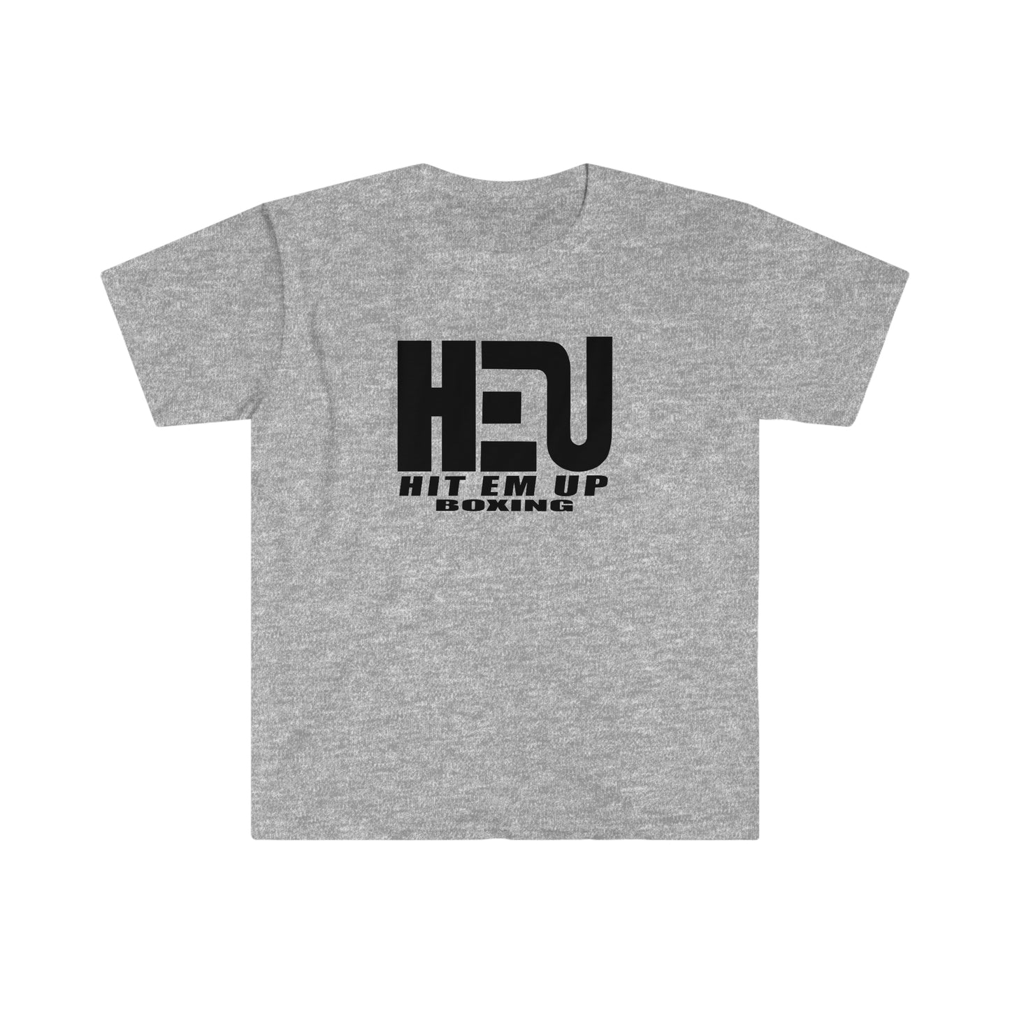 Black HEU HIT EM UP Boxing Logo T-Shirt