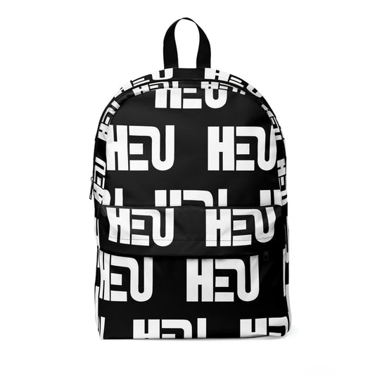 HEU White Logo Unisex Classic Backpack