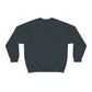 White HEU HIT EM UP Logo Heavy Blend Crewneck Sweatshirt