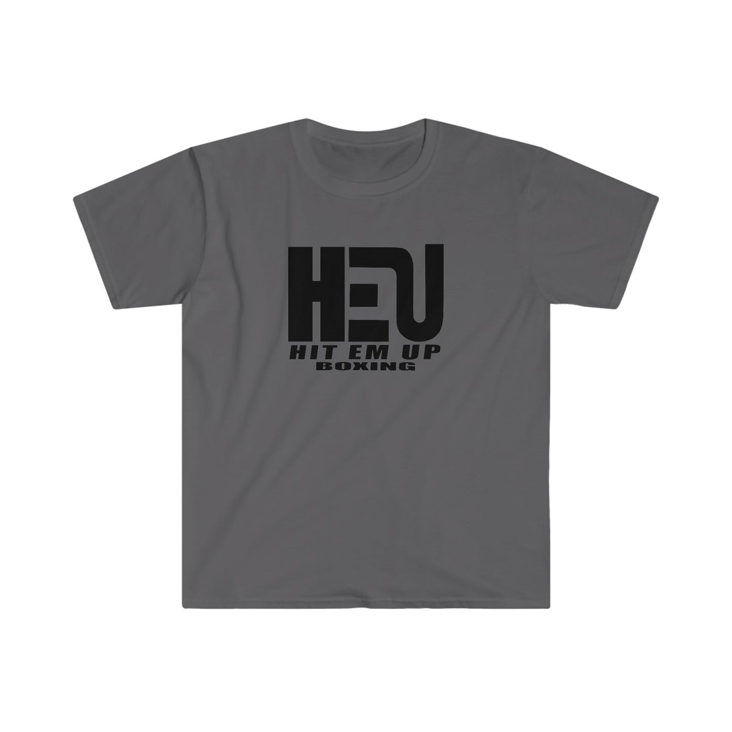 Black HEU HIT EM UP Boxing Logo T-Shirt