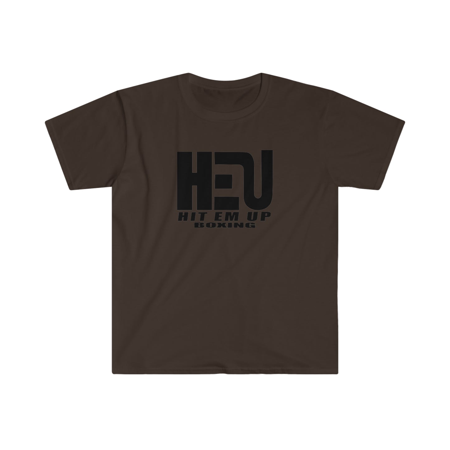 Black HEU HIT EM UP Boxing Logo T-Shirt