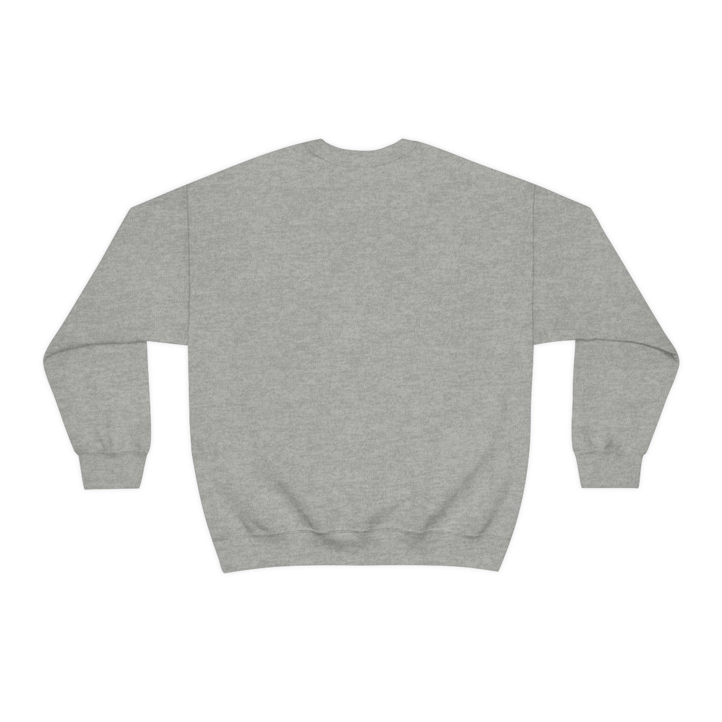 White HEU HIT EM UP Logo Heavy Blend Crewneck Sweatshirt