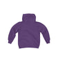 Black HEU HIT EM UP Logo Youth Heavy Blend Hooded Sweatshirt