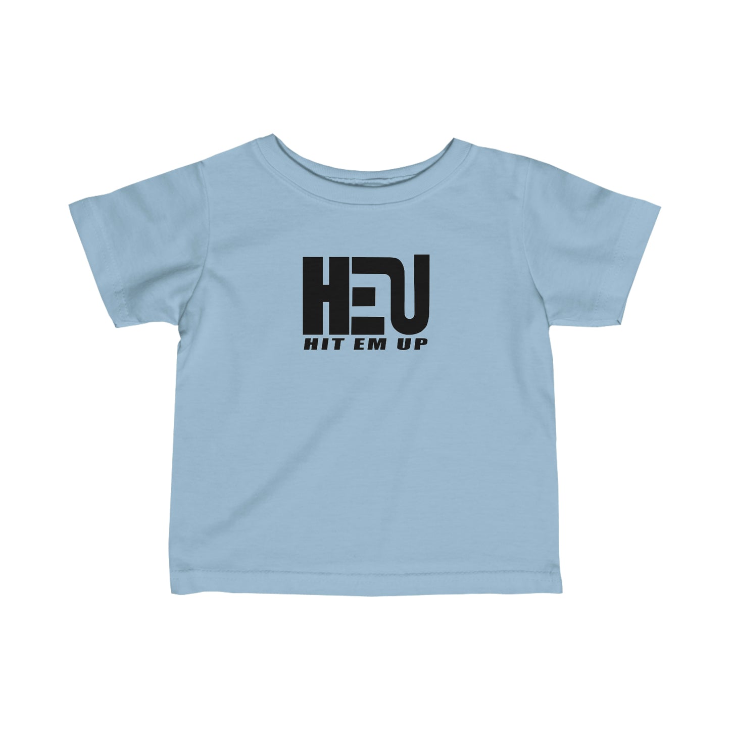 Black HIT EM UP Logo Infant Fine Jersey Tee