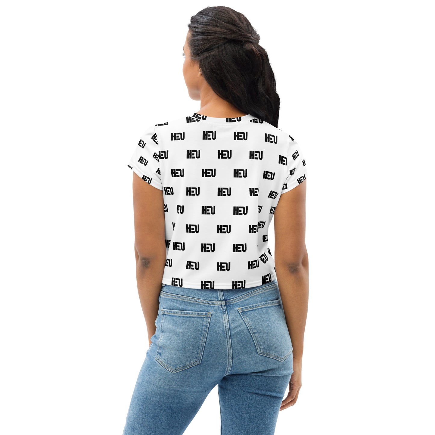 HEU All-Over Print Crop Tee