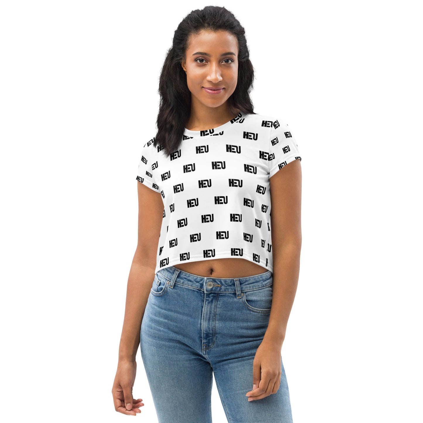 HEU All-Over Print Crop Tee – Hit Em Up