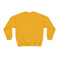 White HEU HIT EM UP Logo Heavy Blend Crewneck Sweatshirt