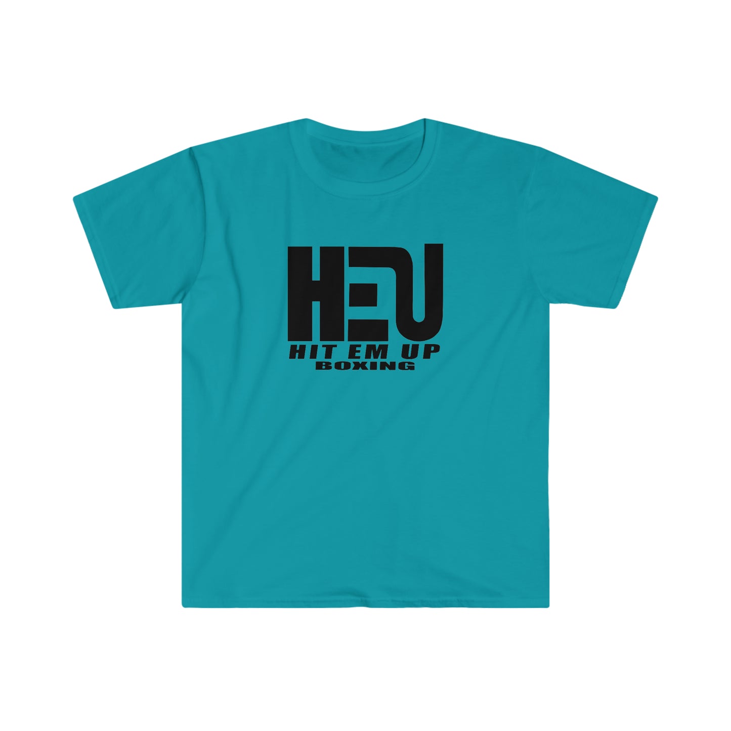 Black HEU HIT EM UP Boxing Logo T-Shirt