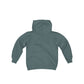 Black HEU HIT EM UP Logo Youth Heavy Blend Hooded Sweatshirt