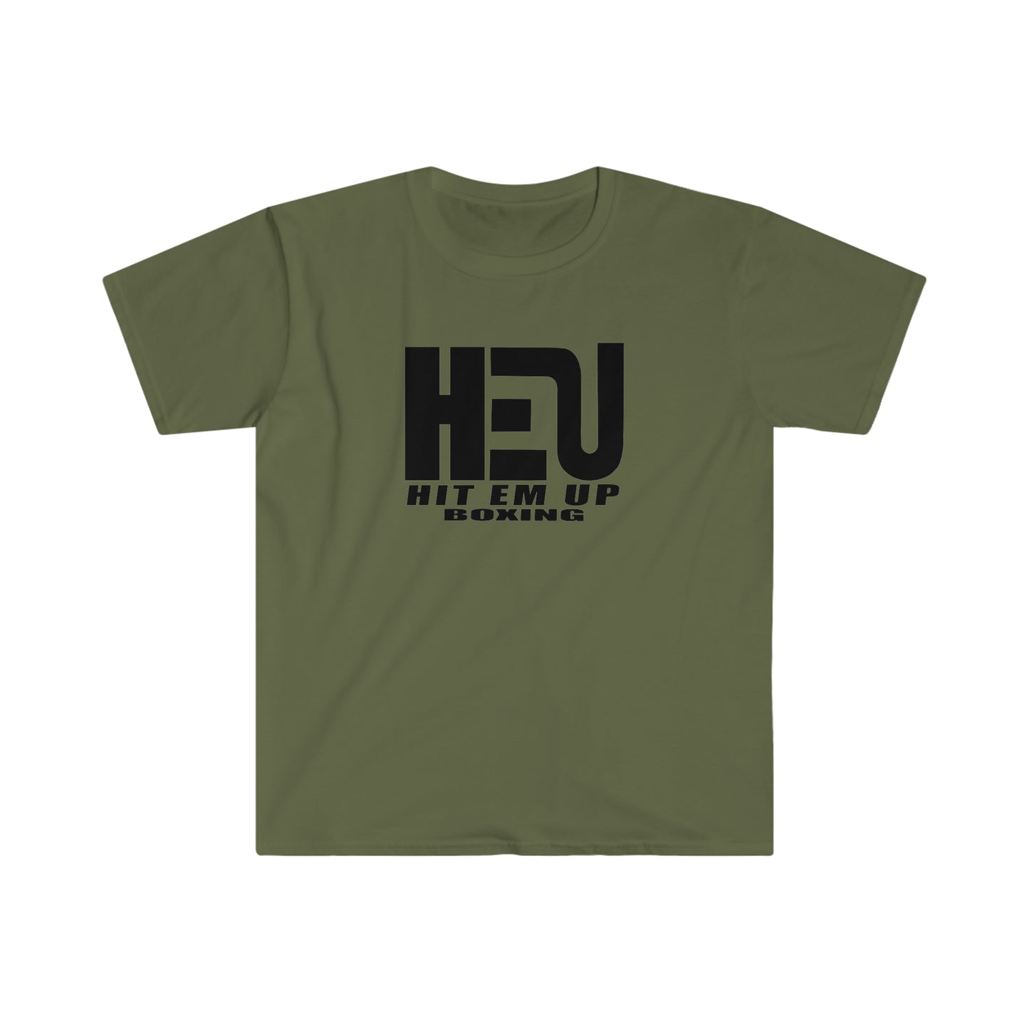 Black HEU HIT EM UP Boxing Logo T-Shirt