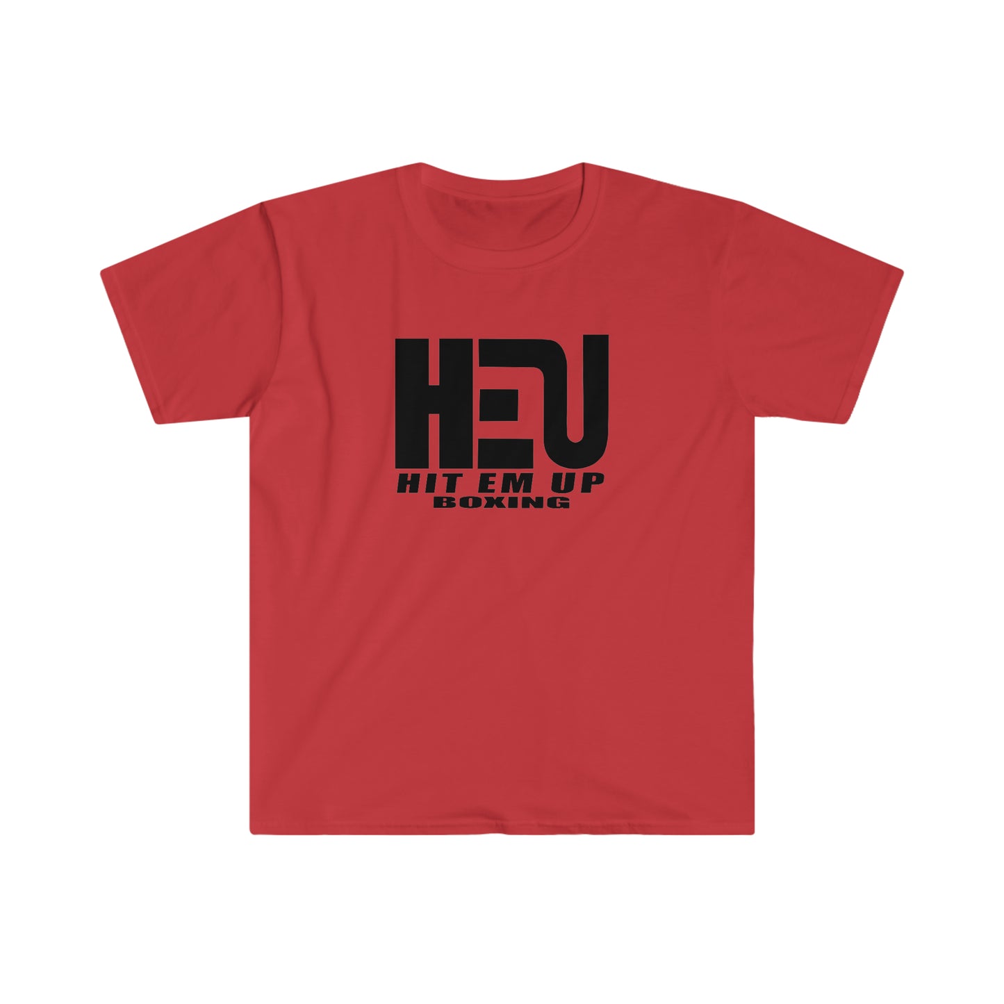 Black HEU HIT EM UP Boxing Logo T-Shirt