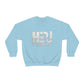 HEU Boxing Distressed Logo Unisex Heavy Blend Crewneck Sweatshirt