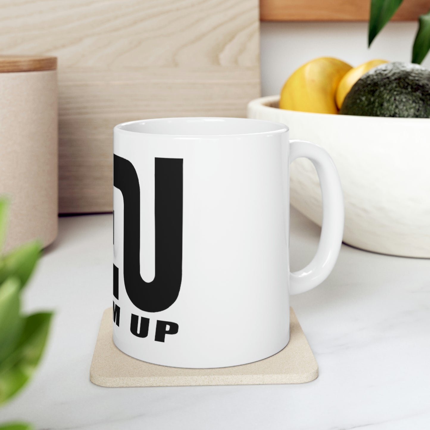 Black HIT EM UP Logo Ceramic Mug 11oz