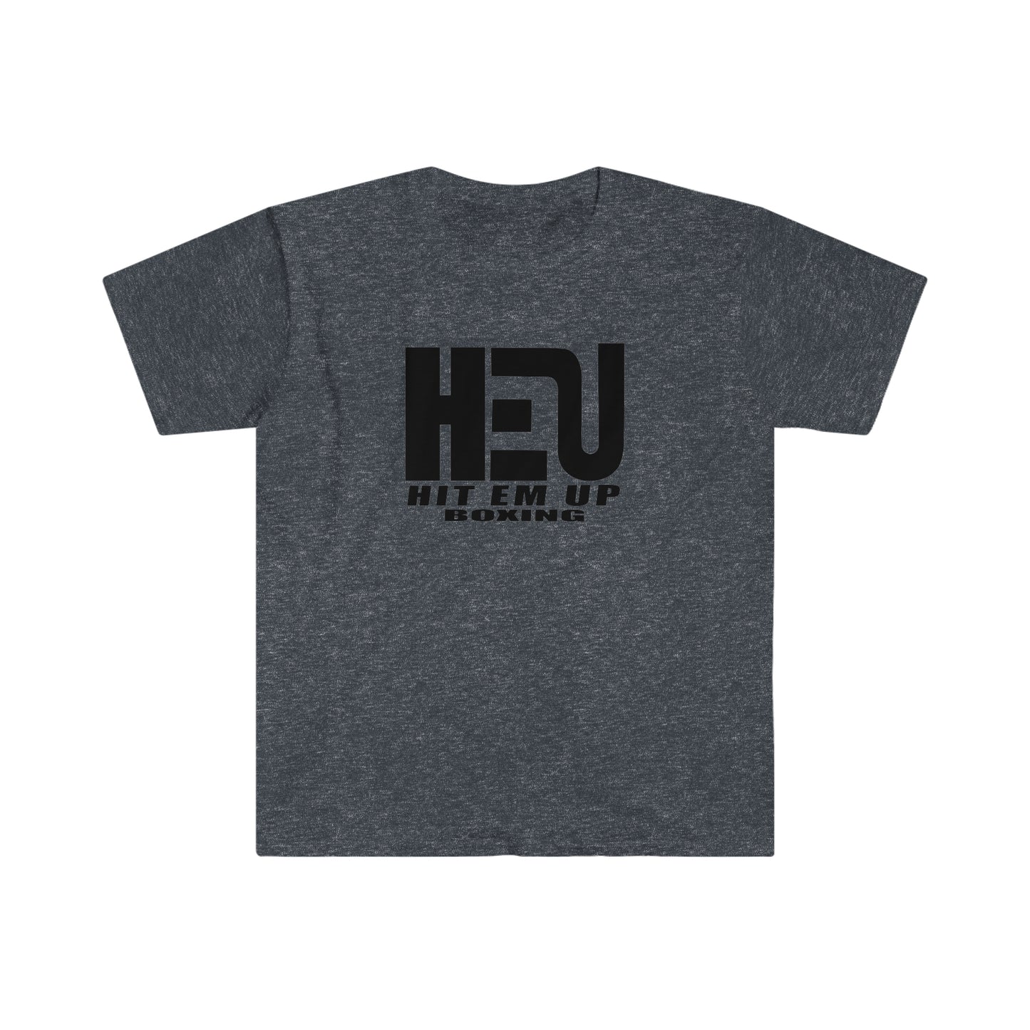 Black HEU HIT EM UP Boxing Logo T-Shirt