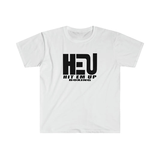 Black HEU HIT EM UP Boxing Logo T-Shirt